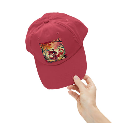 The Dragon Fairy’s Dance Unisex Distressed Cap