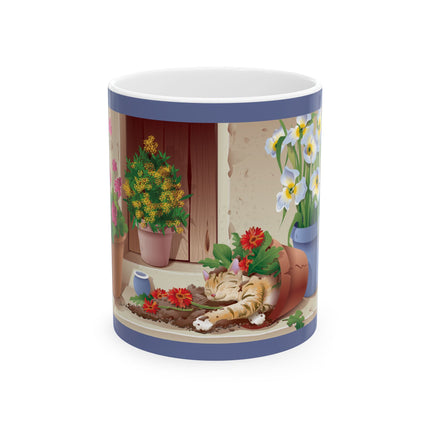 Blooming Serenity 11 oz Ceramic Mug