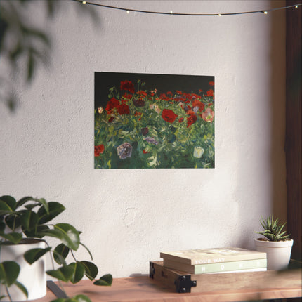 Poppies (A Study of Poppies for Carnation, Lily, Lily, Rose) by John Singer Sargent Matte Horizontal Posters