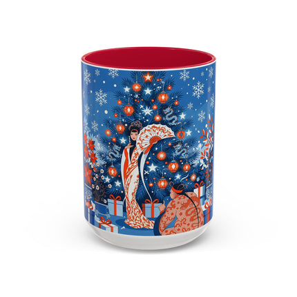 🎋❄️ The Winter Lantern Celebration Colorful Mug – Elegant Asian Christmas Fantasy