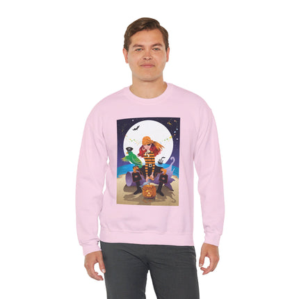 Moonlit Pirate Halloween Unisex Heavy Blend™ Crewneck Sweatshirt