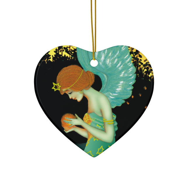 Twilight Angel Ceramic Ornament, 4 Shapes