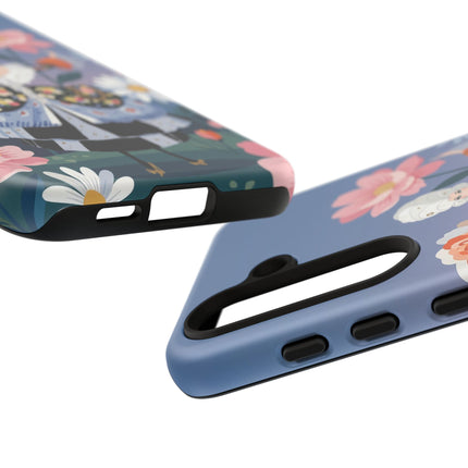 🌸🎀 The Grand Floral Promenade Phone Case – Art Deco Fashion Fantasy