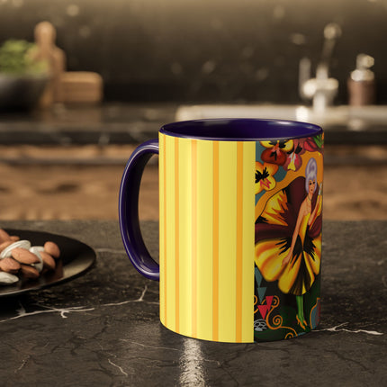 Enchanted Pansy Elegance Colorful Mugs (11oz, 15oz)