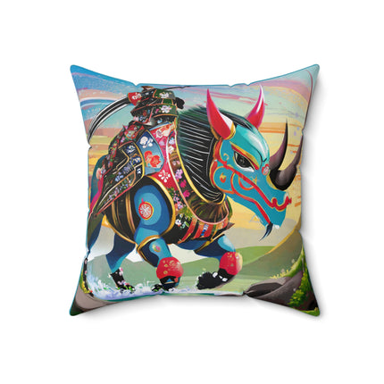Bio-Mech Beast Spun Polyester Square Pillow