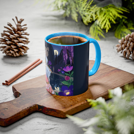 The Moonlit Garden Serenade Colorful Mugs – Art Deco Musical Elegance