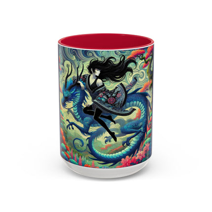 Mystic Guardian of the Sky Light Colorful Mugs (11oz, 15oz)