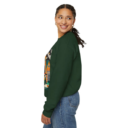 Night of the Trick-or-Treating Owlets Unisex Heavy Blend™ Crewneck Sweatshirt