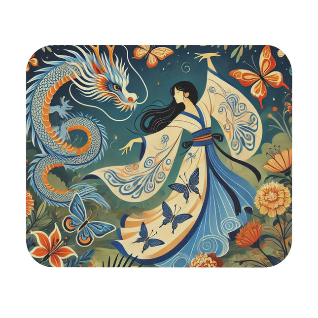 The Fairy Waltz in the Butterfly Garden Mouse Pad – Grace, Friendship & Enchanted Wonder