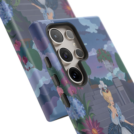 🦚🌸 The Peacock Garden Terrace Phone Case – Art Deco Floral Elegance