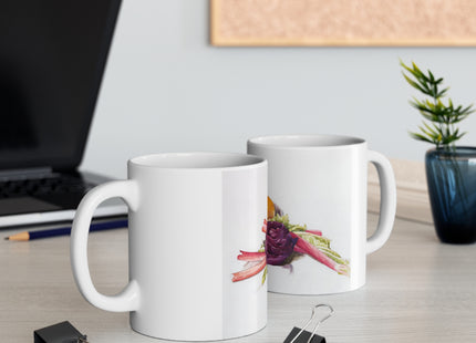 Red Cabbages, Rhubarb and Orange by Charles Demuth Ceramic Mug 11oz