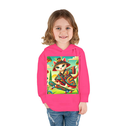 Dragon Dance on Wheels Toddler Pullover Fleece Hoodie