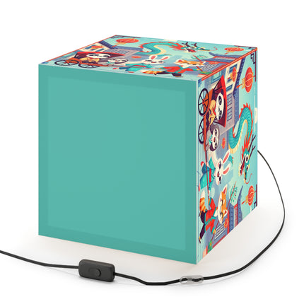 🐉🌟 The Little Dragon and Friends Light Cube Lamp – Friendship, Adventure & Storybook Charm