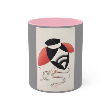 Illustrations of Japanese Toys Pl.056 by Kawasaki Kyosen Colorful Mugs, 11oz