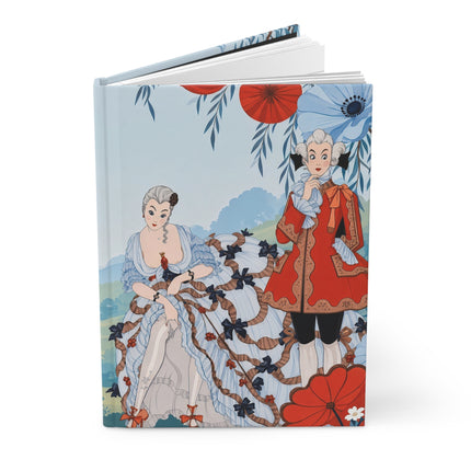 🌺🎀 The Lady Of The Country Garden Courtship Hardcover Journal – Art Deco Floral Romance
