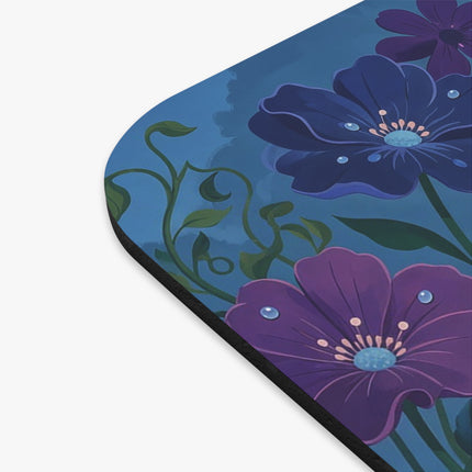 ☂️💜 The Ladies Of The Twilight Garden Mouse Pad – Art Deco Floral Elegance