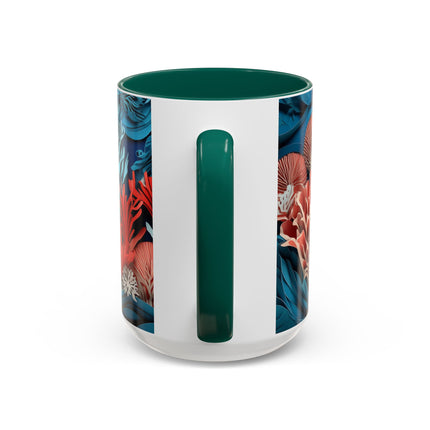 Enchanting Underwater Scene Colorful Mugs (11oz, 15oz)