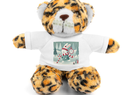 Candy Cane Timekeeper Bunny Stuffed Animals with Tee