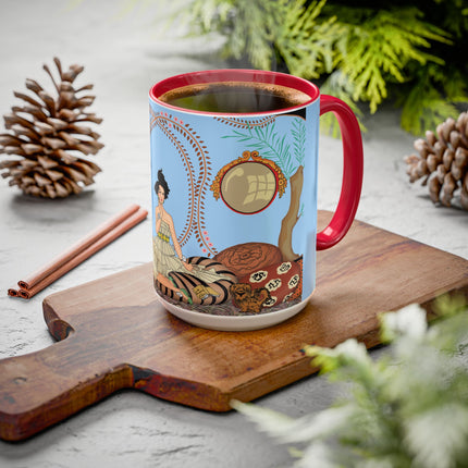 Minuit … ou l’appartement à la mode by George Barbier Colorful Mugs (11oz, 15oz)