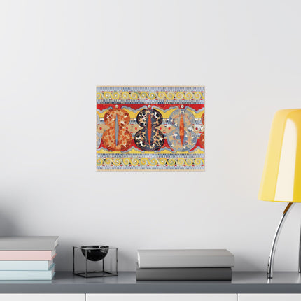 Reproduction of the Shield Frieze by Emile Gilliéron Premium Matte Horizontal Posters
