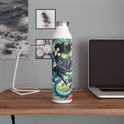 Mystic Guardian of the Sky Slim Water Bottle