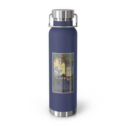 Whispers of Love: A Vintage Art Deco Fairytale Copper Vacuum Insulated Bottle, 22oz
