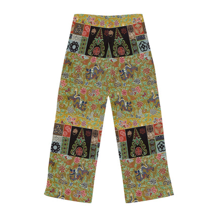 Chinois et Japonais 2 by Auguste Racinet Women's Pajama Pants (AOP)