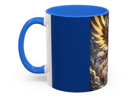 Valkyrie Descending Through Storm Colorful Mugs (11oz, 15oz)