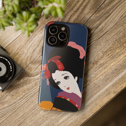 Geisha Portrait Phone Case – Elegant Beauty & Timeless Grace