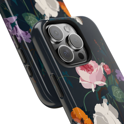 🌹🖤 The Midnight Rose Garden Phone Case – Art Deco Floral Elegance