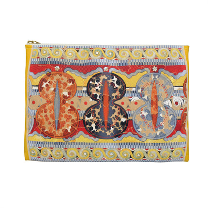 Reproduction of The Shield Frieze Accessory Pouch – Emile Gilliéron Mycenaean Fresco Design