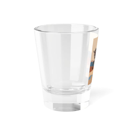 Zebra Rider Shot Glass – Safari Chic & Art Deco Adventure