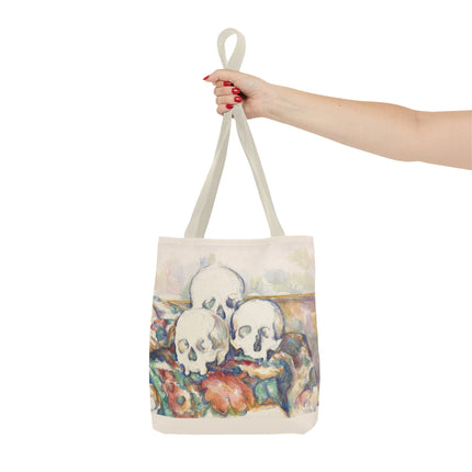 The Three Skulls by Paul Cézanne Tote Bag (AOP)