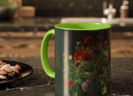 A Study of Poppies for Carnation, Lily, Lily, Rose by John Singer Sargent Colorful Mugs (11oz, 15oz)