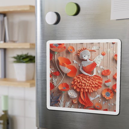 Poppy Fairy Die-Cut Magnets (4 Sizes)