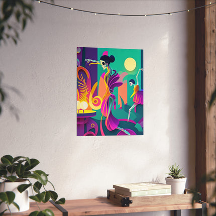 Dance of the Skeleton Ballerinas Fine Art Posters