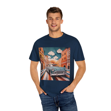 1960 Alfa Romeo Giulietta Unisex Garment-Dyed T-shirt