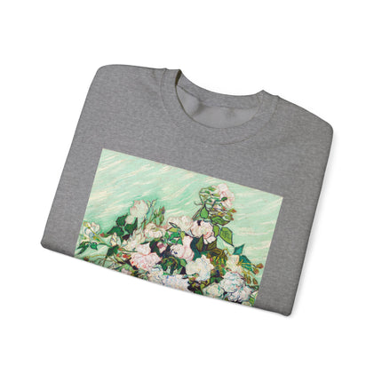 Roses by Vincent Van Gogh Heavy Blend™ Crewneck Sweatshirt