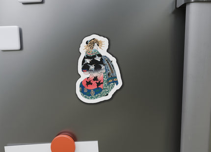 Japanese Woman by Keisai Eisen Die-Cut Magnets (5 Sizes)