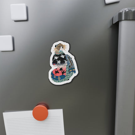 Japanese Woman by Keisai Eisen Die-Cut Magnets (5 Sizes)