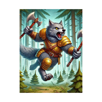 🐾⚔️ Wolverine Vanguard Matte Vertical Poster – Courage, Power & Untamed Adventure