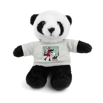Red Sled & Curious Cats Stuffed Animals with Tee