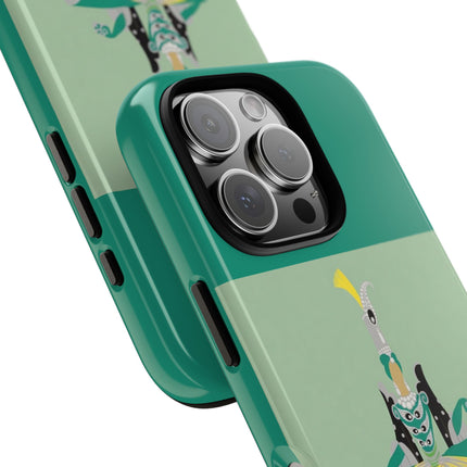 Peacock Dancer Phone Case – Opulent Glamour & Theatrical Elegance