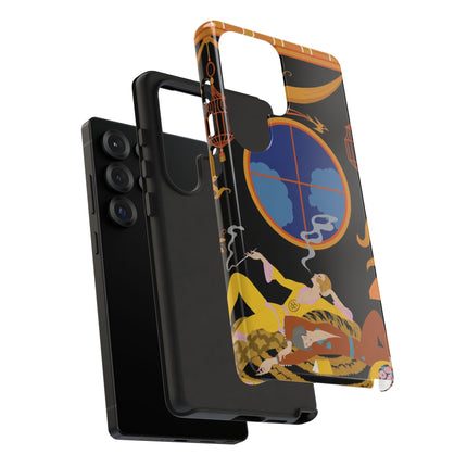 Art Deco Lounge Phone Case – Opulent Smoke & Timeless Glamour