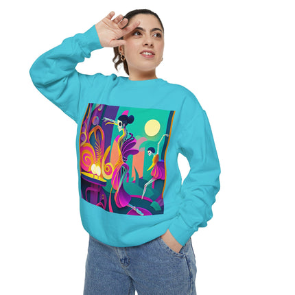 Dance of the Skeleton Ballerinas Unisex Garment-Dyed Sweatshirt