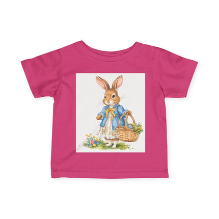 🐰🌼 The Little Spring Bunny Infant Fine Jersey Tee – Whimsical Woodland Charm