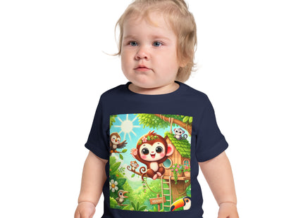 Monkey Treehouse Adventure Baby Short Sleeve T-Shirt