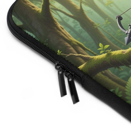 The African Grey Sentinel Laptop Sleeve – Quiet Strength & Woodland Adventure