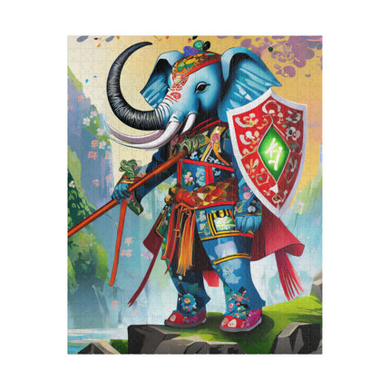 Cyberpunk Elephant Puzzle (110, 252, 520, 1014-piece)