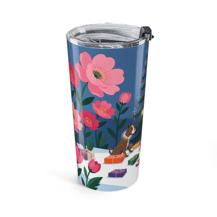 🎄✨ The Christmas Sparkle Companion Tumbler – Art Deco Holiday Fantasy